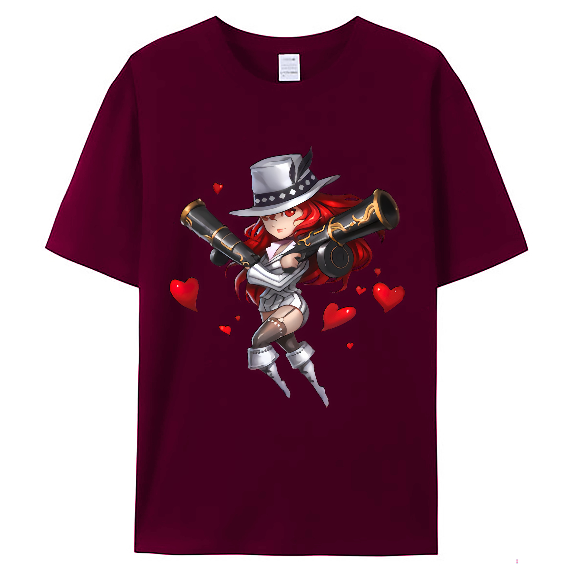 （画像用） リーグ・オブ・レジェンド League of Legends LOL レディースカジュアルプリントTシャツ（綿100％）
